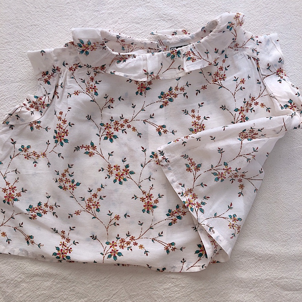 12m BONTON Ruffle Blouse GUC